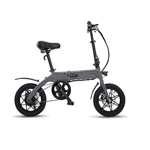 Elektrofahrräder : ZXWNB Faltbares Elektrisches Fahrrad Mini Lithium Batterie Auto Männlich Und Weiblich Kleinen Tragbaren Roller Erwachsenen Moped, Rot, B