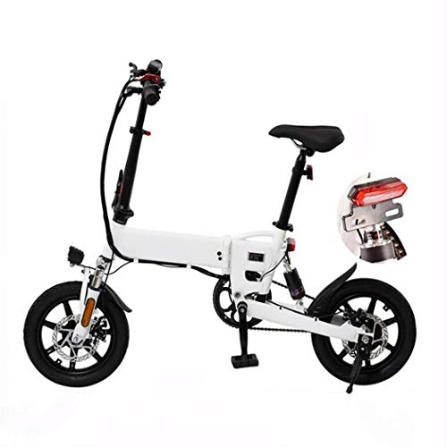 Elektrofahrräder : ZYHLL Elektro-Fahrrad Folding City Electric Bikes mit Dual-Scheibenbremsen Elektrische Fahrrad-Power-Assist Hchstgeschwindigkeit 25 km / h, Maximum 50KM Distance Running fr Erwachsene, 45km