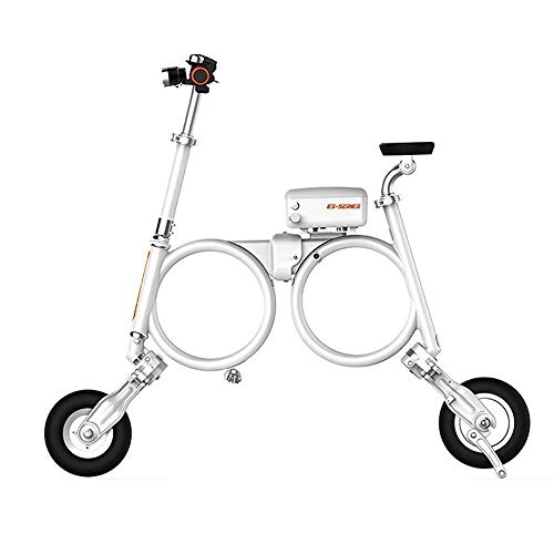 Elektrofahrräder : ZYQ Elektro-Scooter Für Erwachsene Klappbaren Tragbaren Intelligenten Lithium-Ionen-Batterie-Elektrisches Auto Doppelscheiben Bremssystem Mini Elektroauto, Mit Bluetooth Und Diebstahlschutz Fahrrad