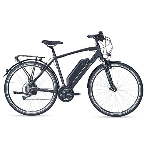 Elektrofahrräder : Zündapp Green 4.0 Trekking E-Bike | 28 Zoll | schwarz | 24 Gang Shimano Altus Schaltung | 250 W | Elektrofahrrad | Hinterradmotor | ca. 100 km | CONTINENTAL Reflex-Pannenstoppbereifung | Downtube Akku