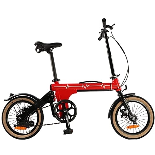Falträder : 16-Zoll-Mini-Faltrad, Mountainbike, zum Pendeln der U-Bahn, tragbares Fahrrad für Kinder, Kinder, Erwachsene, D