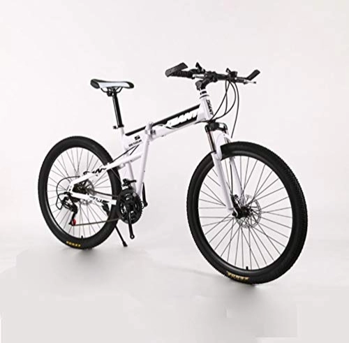 Falträder : 26 Zoll Mit Variabler Geschwindigkeit Mountainbike Für Männer Frauen Rennrad Folding Radfahren High Carbon Stahl Fahrräder Outdoor-Heimtrainer, A