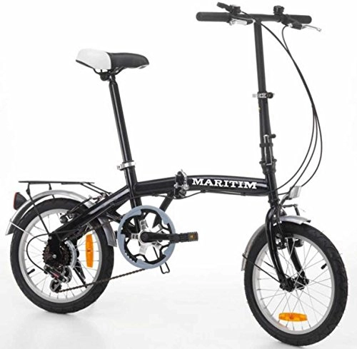 Falträder : 6 Gang Fahrrad klappbar aus emalliertem Stahl