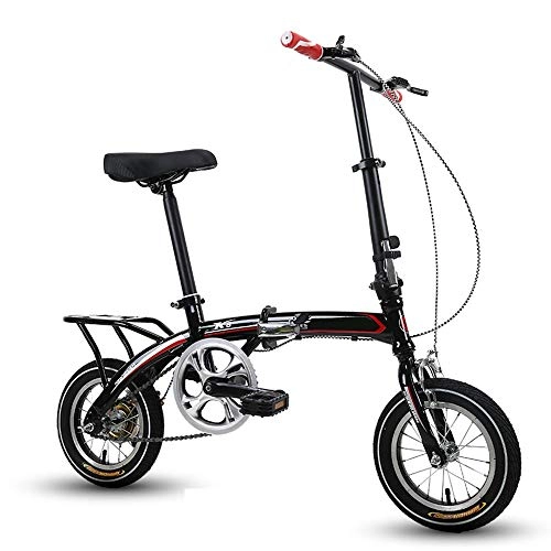 Falträder : AI CHEN Klapprad Kohlenstoffstahl Rahmen Erwachsene Männer und Frauen Ultra Light Portable Recreational Vehicle Fahrrad 12 Zoll