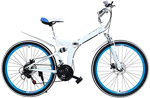 Falträder : aipipl Mountainbike Adult Folding Bicycle Road Herren MTB Bikes 24-Gang 26-Zoll-Räder für Damen-Offroad-Bike