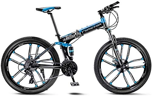 Falträder : aipipl Mountainbike Road Bicycle Folding Herren MTB 21 Speed ​​24 / 26 Zoll Räder Für Erwachsene Damen Offroad Bike