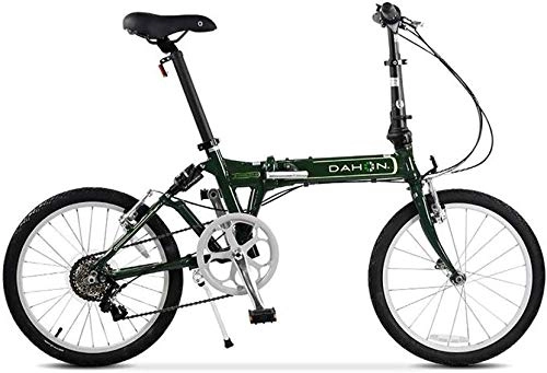 Falträder : AJH Falträder Fahrrad Aluminium Folding Fahrrad Ultra Light Shift-Erwachsene Männer und Frauen Fahrrad-Stoßdämpfer Fahrrad, 7-Gang-Schalt