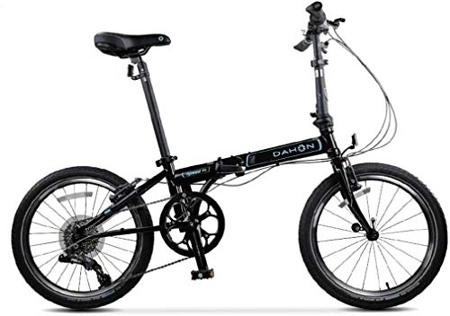 Falträder : AJH Falträder Fahrrad faltendes Fahrrad Unisex 20 Zoll-Rad-Fahrrad-bewegliche Variable Speed ​​Fahrrad (Farbe: Schwarz, Größe: 150 * 34 * 110cm)