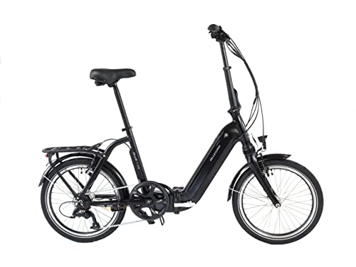 Falträder : Allegro Unisex – Erwachsene Andi 7 374 20" E-Bike, Schwarz, 42 cm