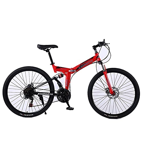 Falträder : ASPZQ Dual-Scheibenbremse-Faltrad, Komfortables Mobiler Tragbares Kompaktes Leichte Faltende Mountainbike Erwachsene Student Lightweight Bike, C, 24 inch 21 Speed