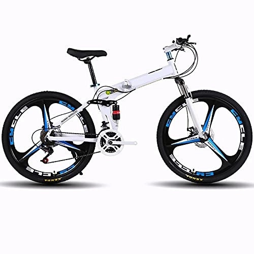 Falträder : ASPZQ Faltfahrräder, Falten Sie Bikesmänner Und Frauen Universal Faltvariablen Geschwindigkeit Fahrrad Shockabsorption Fahrrad, A, 24 inches