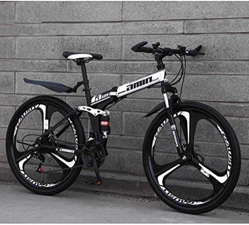Falträder : AYDQC Mountainbike-faltende Fahrräder, 26in 21-Gang-Doppelscheibenbremse-Vollsuspension Anti-Rutsch, Leichter Aluminiumrahmen, Federgabel 5-25 fengong