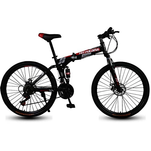 Falträder : Bdclr Speichenrad Doppelscheibenbremse Tragbarerfalten Mountainbike, Rot, 20"x12"