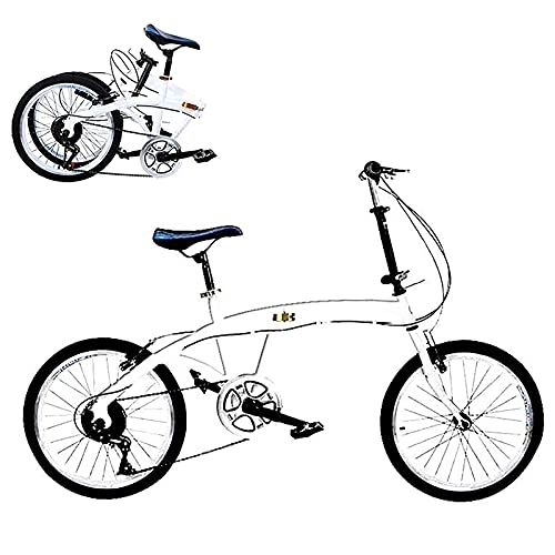 Falträder : CADZ 20 Zoll Leichtes Mini Faltrad Kleines Tragbares Fahrrad, Erwachsenes Weibliches Faltrad Studentenauto für Erwachsene Männer und Frauen
