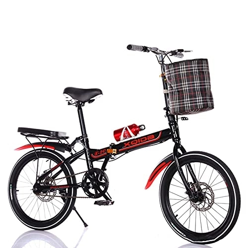 Falträder : CADZ Faltrad-Herren-Frauen-Fahrräder, Ultraleichtes Tragbares Faltrad für Erwachsene Frauen - 20-Zoll-Pendler-Falt-Kompaktfahrrad