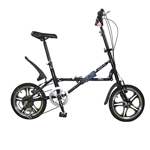 Falträder : CEALEONE Folding Fahrrad-Serie, ideal für Stadt REIT- und Pendeln, leichten Aluminiumrahmen, Schwarz