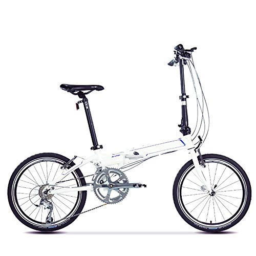 Falträder : CHEZI Folding bikeFaltrad Männliche und weibliche Faltrad Geschwindigkeitsumschaltung Fahrrad 20 Zoll 18 Geschwindigkeit