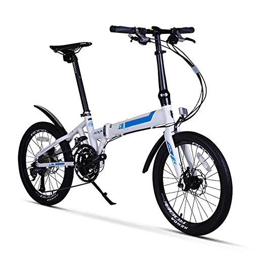 Falträder : CHEZI Light bicycleFaltrad Erwachsene Männer und Frauen Variable Speed ​​Shock Faltrad 20 Zoll 27 Geschwindigkeit