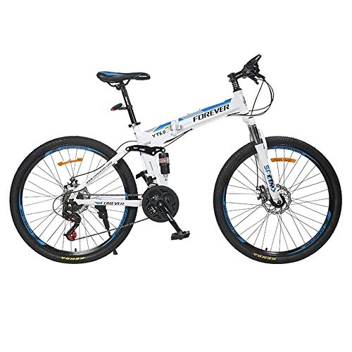 Falträder : CHEZI Mountain BikeKlapp Mountainbike Fahrrad Einrad Doppelscheibenbremsen Gelndefahrrad Mnnlicher Student Erwachsener 24 Geschwindigkeit 26 Zoll
