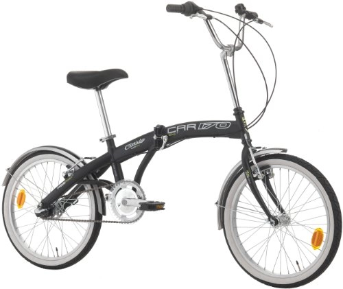 Falträder : CINZIA Klapprad Car-Bike 3-Gang Shimano Nexus, schwarz, Rahmenhöhe: 29 cm, Reifengröße: 20 Zoll (51 cm), 871849