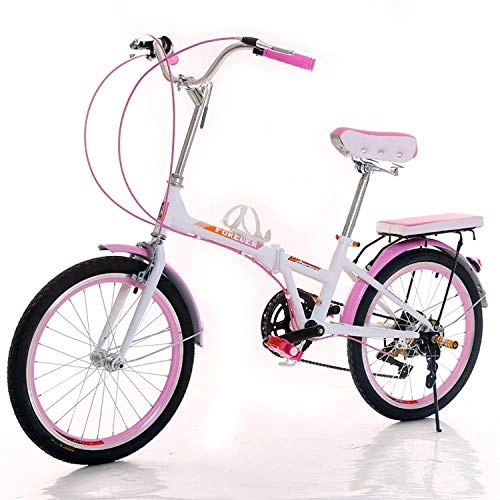 Falträder : Comooc Tragbares Faltrad fr Frauen, kompakter Krper, leichtes Fahren, leicht zu tragen, kohlenstoffarm und umweltfreundlich, unverzichtbar fr Ausflge
