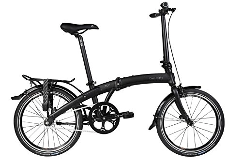 Falträder : Dahon Mu Uno Fahrrad, faltbar, Schwarz matt