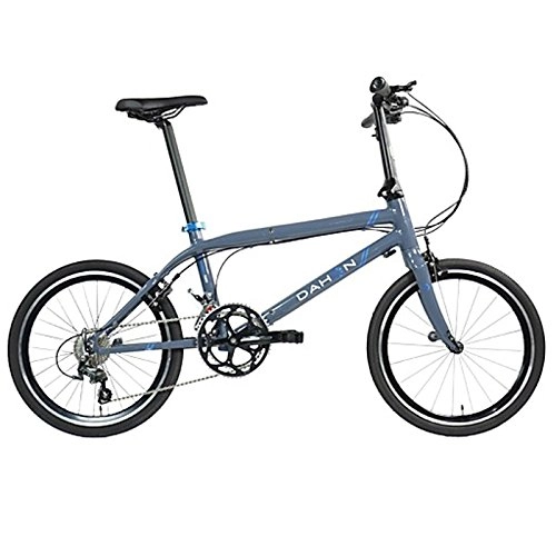 Falträder : Dahon Unisex Fahrrad Clinch D20 Faltrad, Grau Blau, 20 Gang, 20", 942249