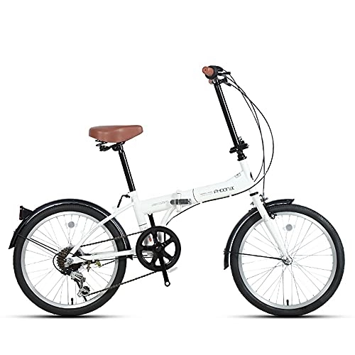 Falträder : DODOBD Falträder 20 Zoll Faltbare Fahrräder Carbonstahl Faltrad, Vordere V Bremse Und Hintere Bremse, Erwachsene Tragbares Fahrrad Stadtfahrrad