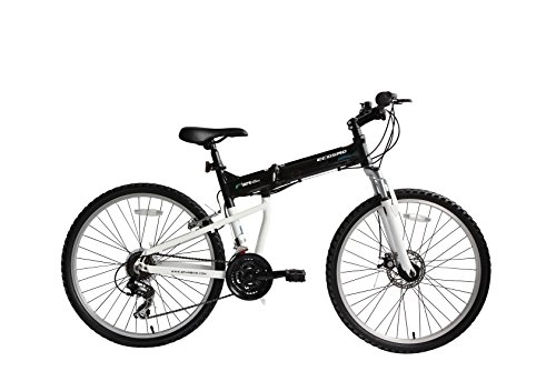 Falträder : Ecosmo 26AF18BL Klappbare MTB Fahrrad 66 cm Räder Aluminium Shimano