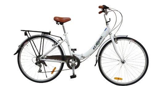 Falträder : ECOSMO faltbar Damen Citybike 7 SP Shimano-26 alf08 W, von 66 cm