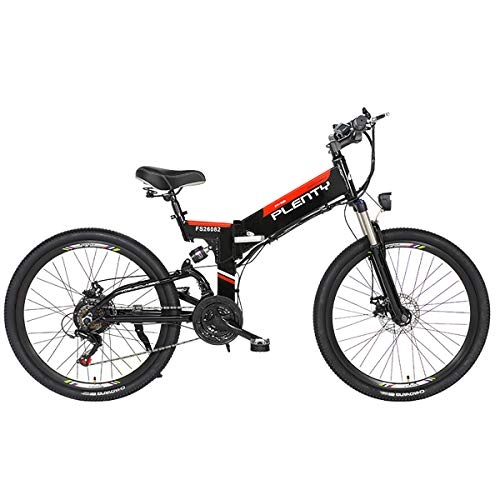 Falträder : ERICN 26 Zoll Mountainbike, geeignet ab 165 cm, Scheibenbremse, Shimano 21 Gang-Schaltung, Vollfederung, Jungen-Fahrrad & Herren-Fahrrad