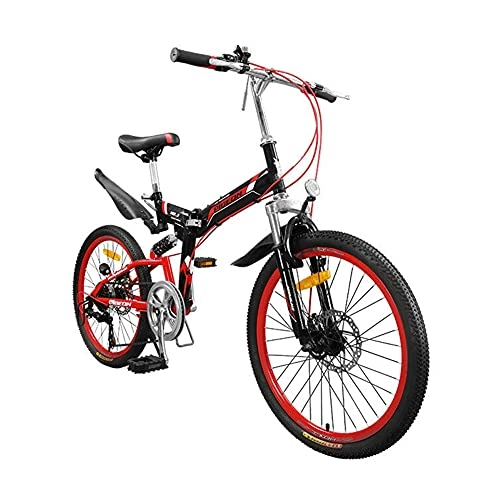 Falträder : Faltrad, Mountainbike Aluminium Scheibenbremse Fahrrad für Jungen, Mädchen, Herren und Damen - Schaltung - Herrenrad / 22inch