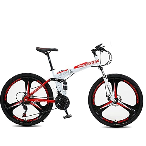 Falträder : Faltrad, Mountainbike Aluminium Scheibenbremse Fahrrad für Jungen, Mädchen, Herren und Damen - Schaltung - Herrenrad / C / 24
