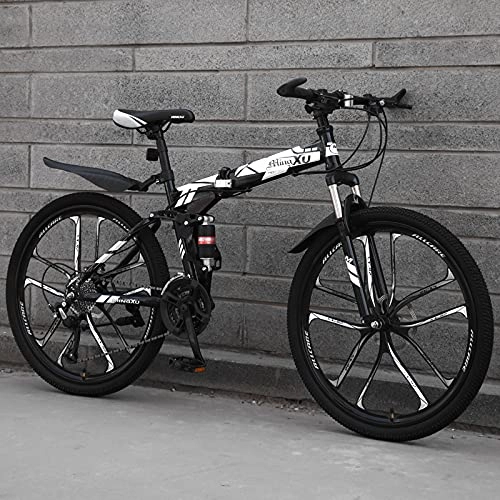 Falträder : Faltrad, Mountainbike, Fahrrad Doppelscheibenbremse, 26 Zoll Fahrräder, Cityfahrrad für Mädchen, Jungen, Herren und Damen / D / 21speed