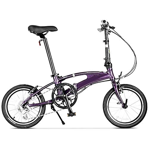 Falträder : GUI-Mask SDZXCFaltrad Schalt Aluminiumlegierung Faltrad Männer und Frauen Freizeit Fahrrad 16 Zoll