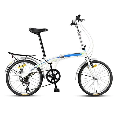 Falträder : Gyj&mmm Mountainbike-Faltrad, Citybike-Faltrad, Herren-Damen-Kindergröße, passend für alle 7-Gang-Gänge, Weiß
