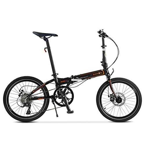 Falträder : GYNFJK 20-Zoll-Geschwindigkeit Faltrad leichte Aluminium-Legierung Erwachsene Männer und Frauen Fahrrad Sport Im Freien Rennrad, Black
