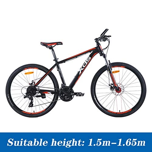 Falträder : Hmcozy Mountain Bike 26 Zoll-Rad, 24-Gang-Mnner Fahrrad Doppelaufhebung / Scheibenbremsen Aluminium Rahmen, Hardtail Mountain Bikes, A