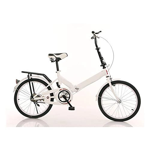 Falträder : HYRL 20 Zoll Faltrad, Studentenauto Erwachsene Kinder Fahrrad Outdoor Sport Faltrad, White