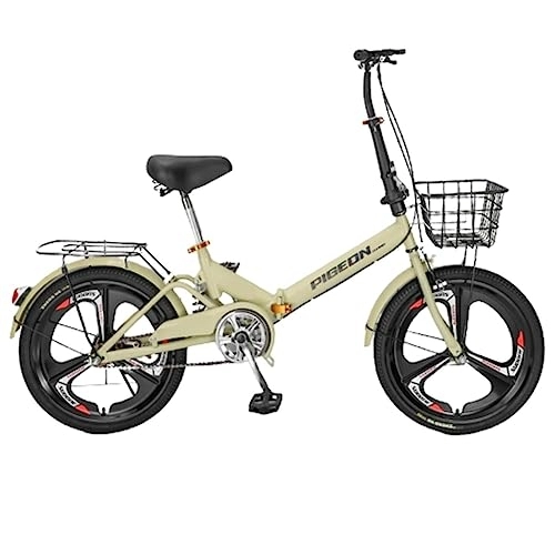 Falträder : JAMCHE Faltrad für Erwachsene, tragbares Fahrrad, Fahrräder aus Kohlenstoffstahl, höhenverstellbar, leichtes Stadtfahrrad für Erwachsene Studenten