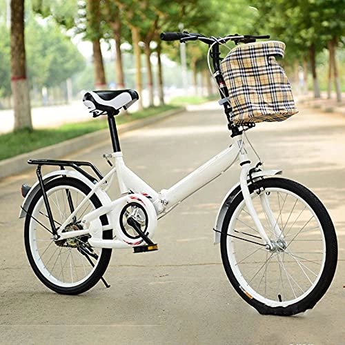 Falträder : JieDianKeJi Faltbare Fahrräder 20 Zoll Faltbare Fahrräder Tragbare leichte Stadtreiseübung für Erwachsene Männer Frauen Kinder Kinder 7-Gang