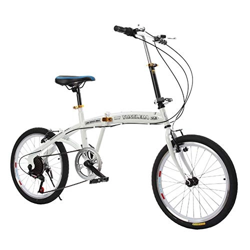 Falträder : JTYX 20 Zoll Faltrad mit Variabler Geschwindigkeit Student Mountainbike Adult Mini Portable Faltrad für Männer und Frauen