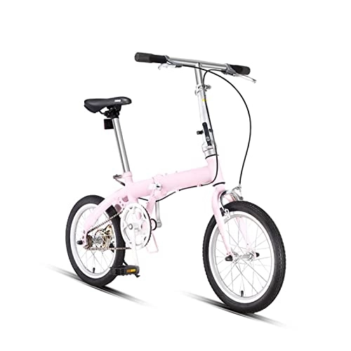 Falträder : JustSports Klappfahrräder Faltrad für die Stadt Ultraleichtes Tragbares Fahrrad Leichtes Fahrrad für Erwachsene 7-Gang-Scheibenbremsen mit Verstellbarem Sitz
