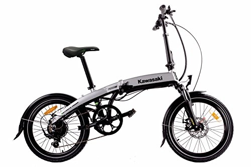Falträder : Kawasaki Erwachsene XciteRC Folding-Bike Faltrad Fahrrad, Schwarz / Grau, M