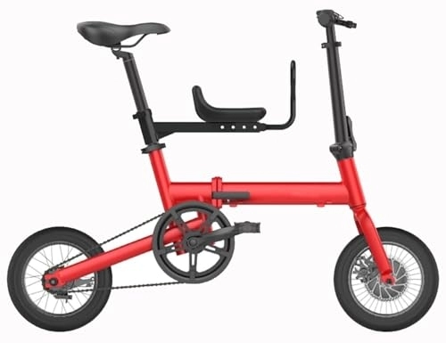 Falträder : Kcolic Mini Leichtfaltrad, 12 Zoll Faltrad Mit Kindersitz, Bequem Verstellbares Citybike, Doppelscheibenbremse B, 12inch