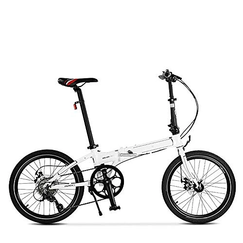 Falträder : KKKLLL Faltrad Schalt Aluminiumlegierung Doppelscheibenbremse Faltrad 20 Zoll