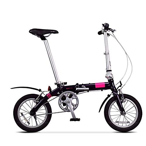 Falträder : KKKLLL Faltrad Ultraleicht Männer und Frauen Mini tragbare kleine Rad Fahrrad 14 Zoll