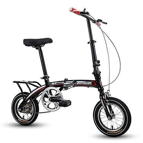 Falträder : Klapprad Fahrrad 12 Zoll Schülerfahrrad Adult Compact Faltbares Fahrrad Mini Leichtes Faltrad zur Arbeit Schulfahrrad