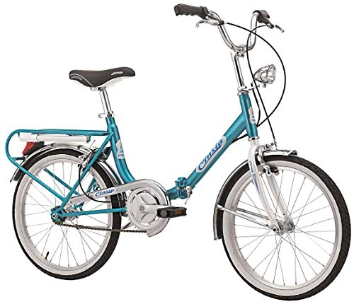 Falträder : Klapprad Faltrad Florence Old Style 20 Zoll Weiß Blau