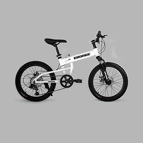 Falträder : LANSHAN 20-Zoll-Folding Fahrrad Mountainbike Aluminiumlegierung-Fahrrad Jugendkursteilnehmer mit Variabler Geschwindigkeit Dämpfende Querfeldeinfahrrad Gelb / schwarz / weiß 6-Gang